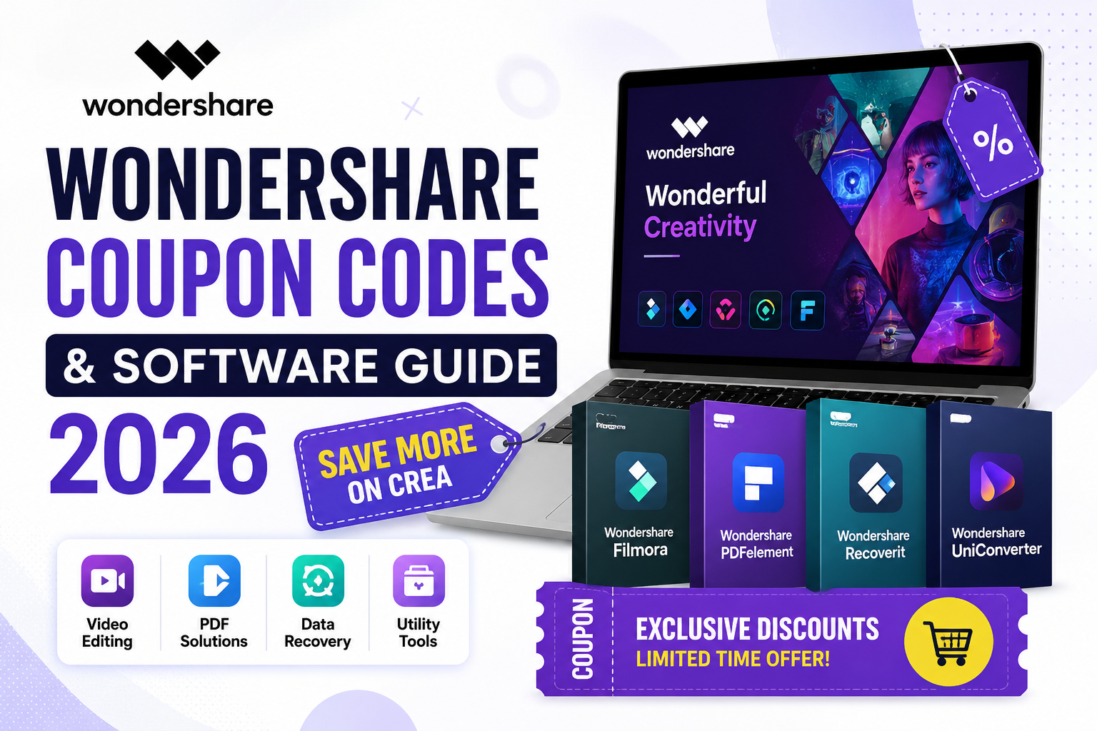 Wondershare Coupon Codes & Software Guide 2026: Save More on Crea